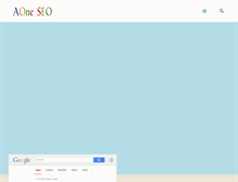Tablet Screenshot of aoneseo.com